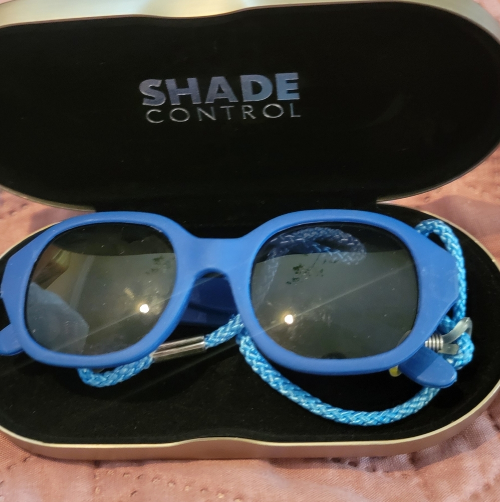 Blue Sunglasses with Case For Newborn